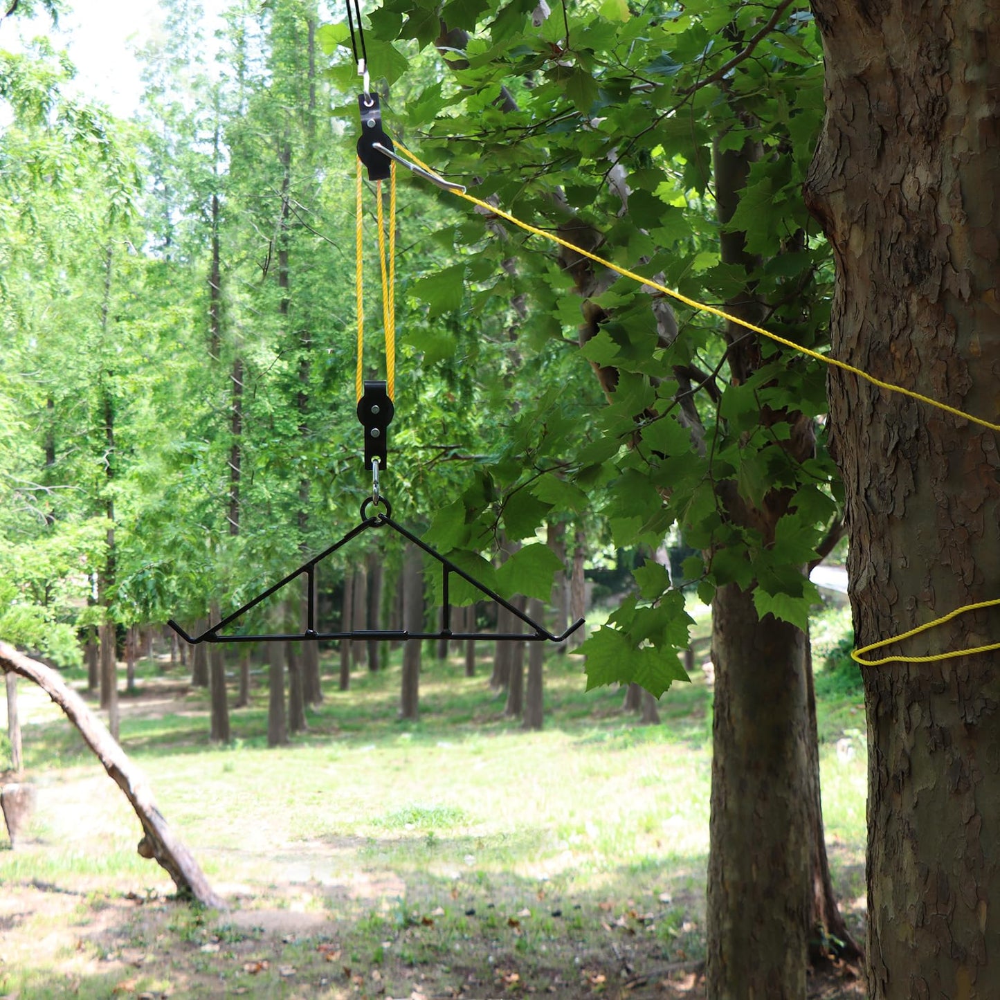 Highwild Game Hanging Gambrel & Hoist Kit with Pulleys & Rope - Deer Hanging Kit Max to 700 LB