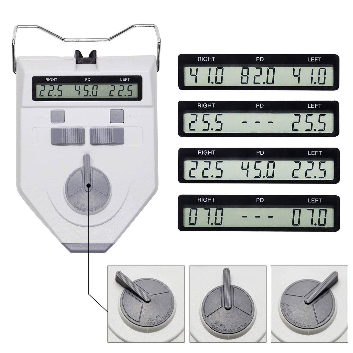 Huanyu Optical Digital Pupilometer 45-82mm PD Meter+70-130℃ Frame Warmer Eyeglass Frame Heater