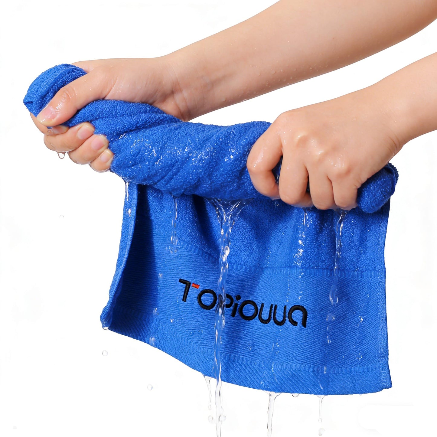 TOPIOUUA Unisex Sports Towels (Set of 2) Upgraded Version-Ultra-Soft Premium Quality100% Cotton Sweat-Absorbing Towels Ideal for Workouts, Workout Towels，Gym Towels Sessions, & Hiking Trips!