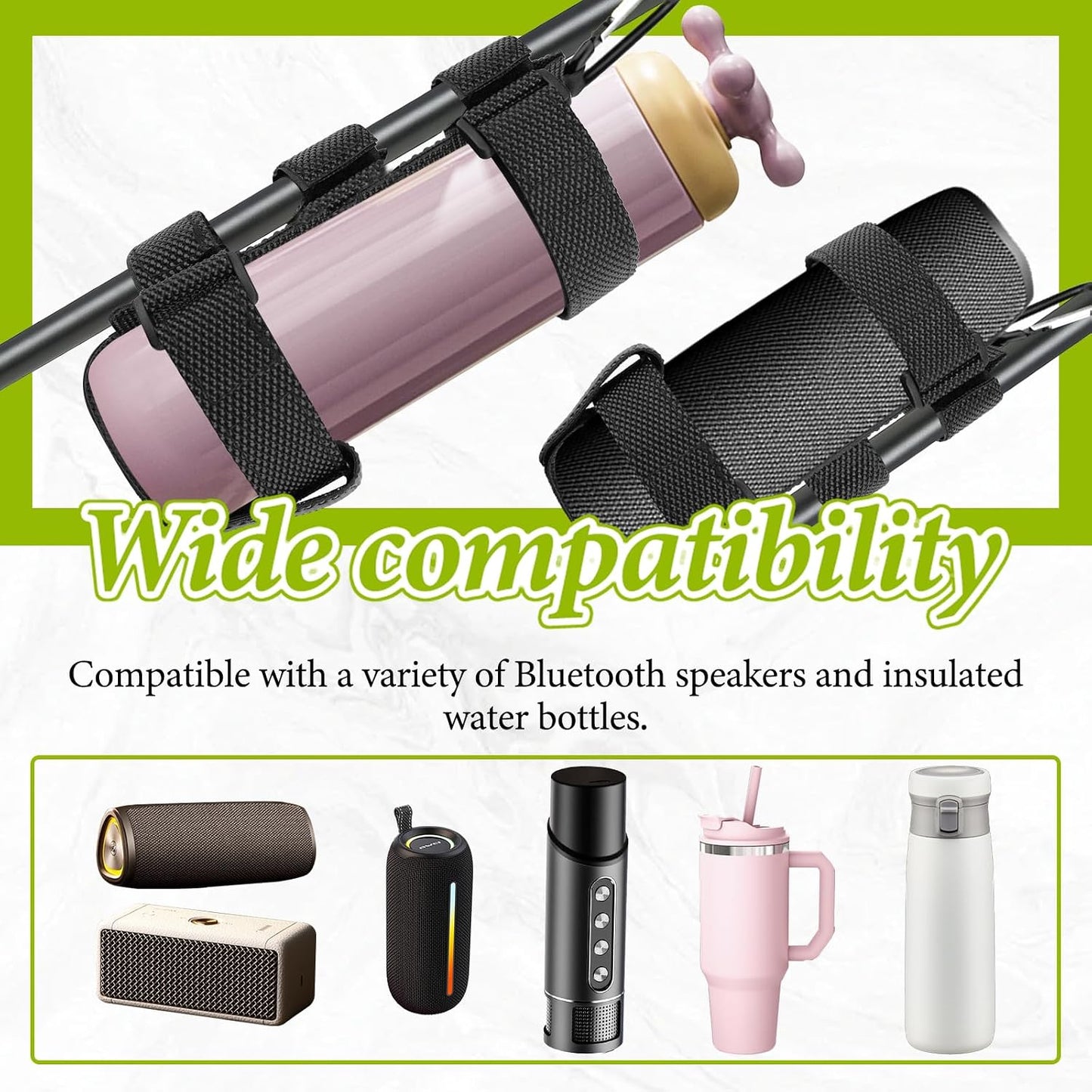 Bagentry 21.2'' 15.3''/54 39 CM x x Golf Cart Speaker Mount Strap, Portable Speaker Holder for Bike Adjustable