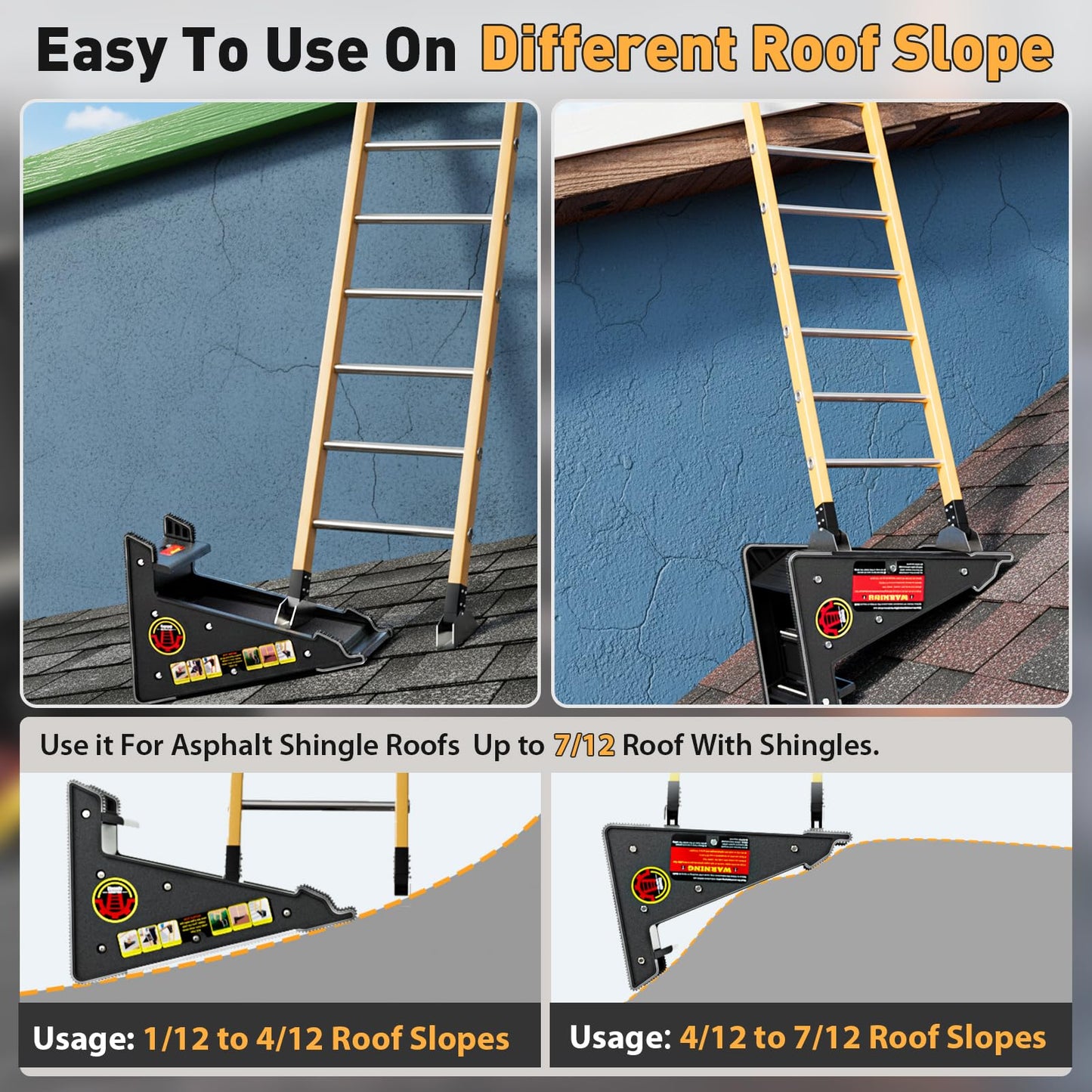 Ladder Leveler,Roof Leveler Tool, Ladder Stabilizer,Roof Leveling Tool,Stable Platform for Uneven Surface