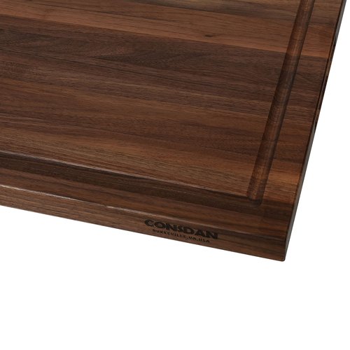 CONSDAN Walnut Cutting Board for Kitchen, USA Grown Hardwood, 20 x 15, with Invisible Inner Handle, Prefinished with Food-Grade Oil, Suitable for Kitchen Edge Grain, 1" Thick