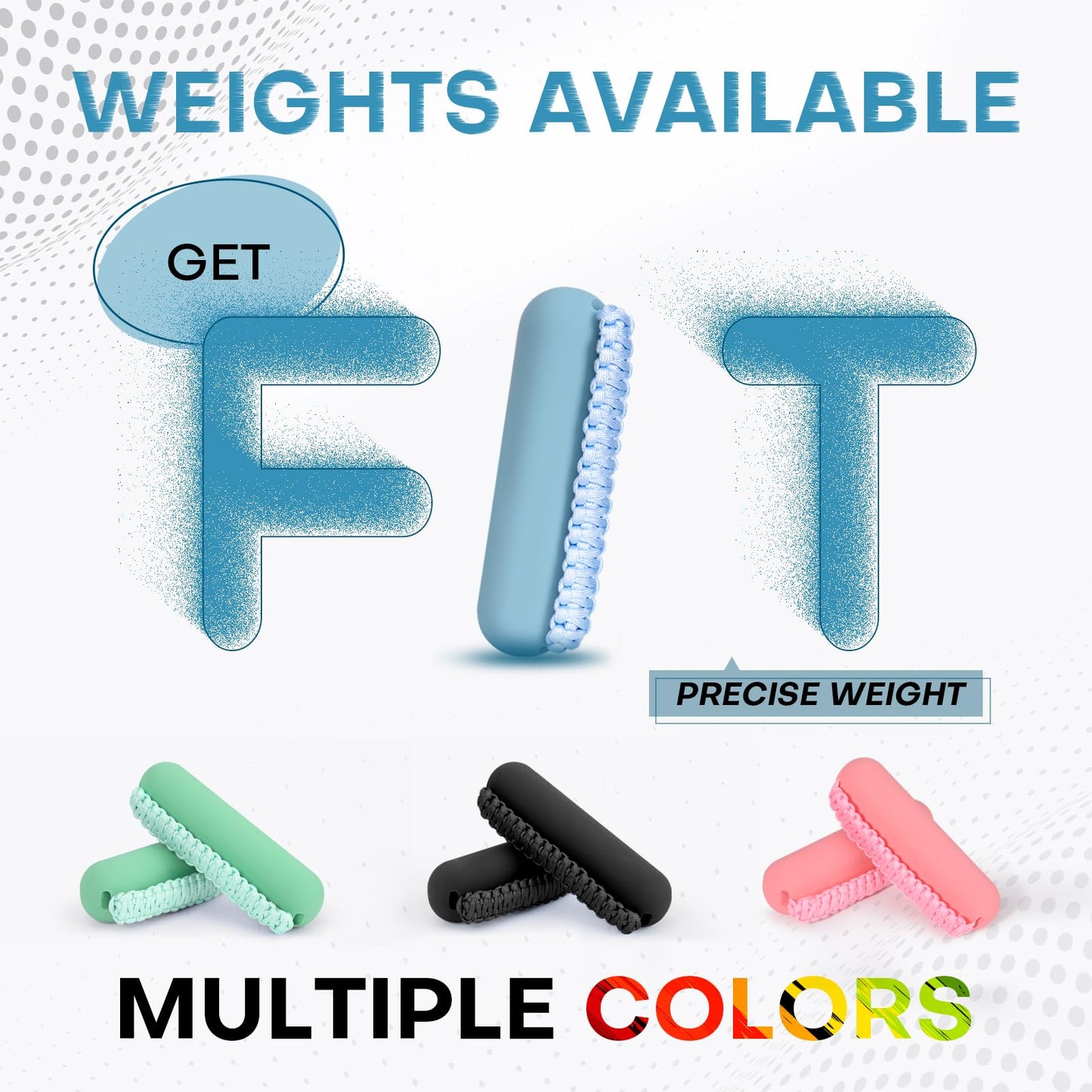 Hikeen Hand Weights Set for Women Men, Soft Dumbbells of 2 (3lb Each), Walking Weight with Hand Strap for Aerobics, Jogging, Running(Blue,6lb sets)
