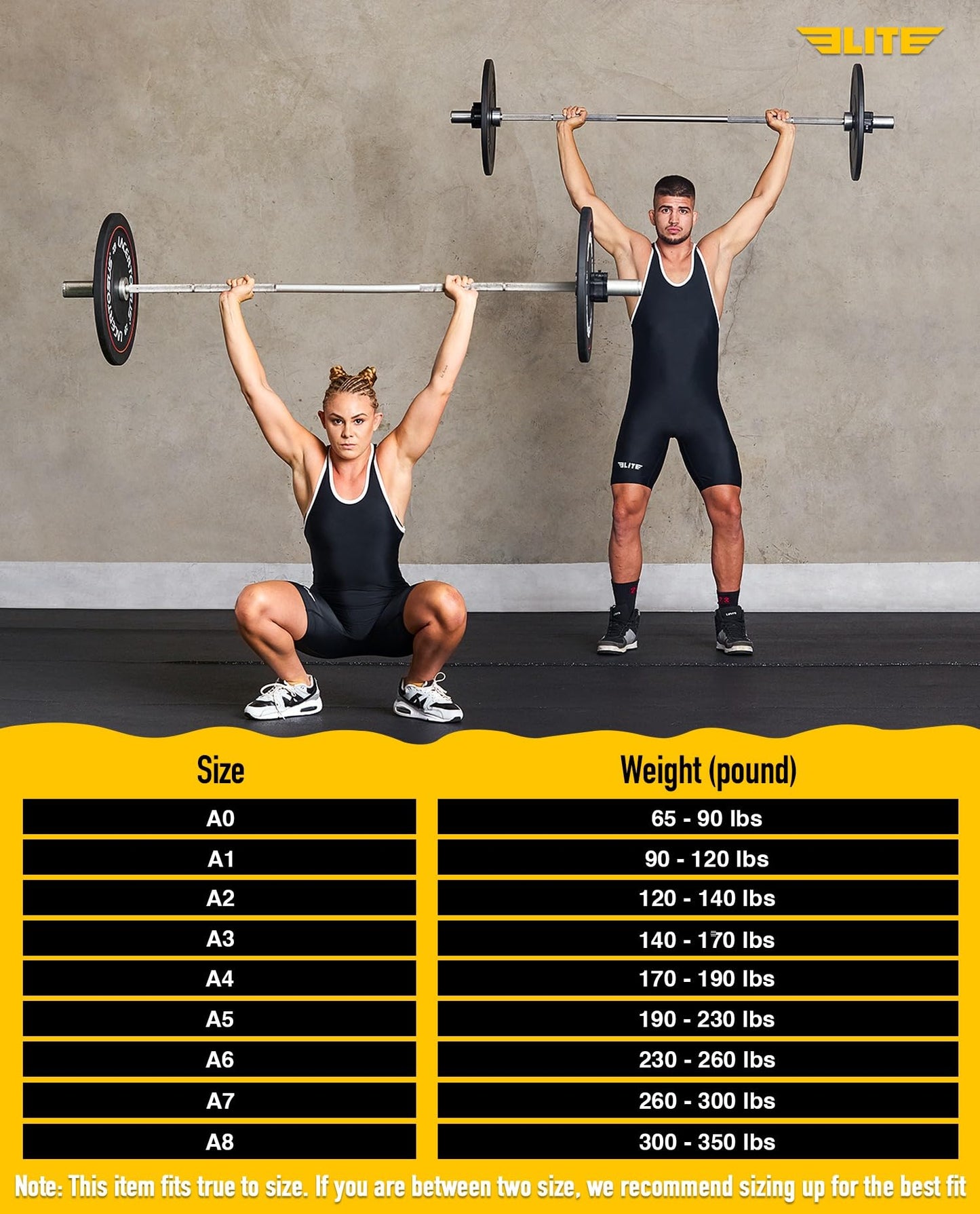 Elite Sports Men's Wrestling Singlet - Compression Powerlifting & Wrestling Uniform for MMA, BJJ, Grappling, Weightlifting