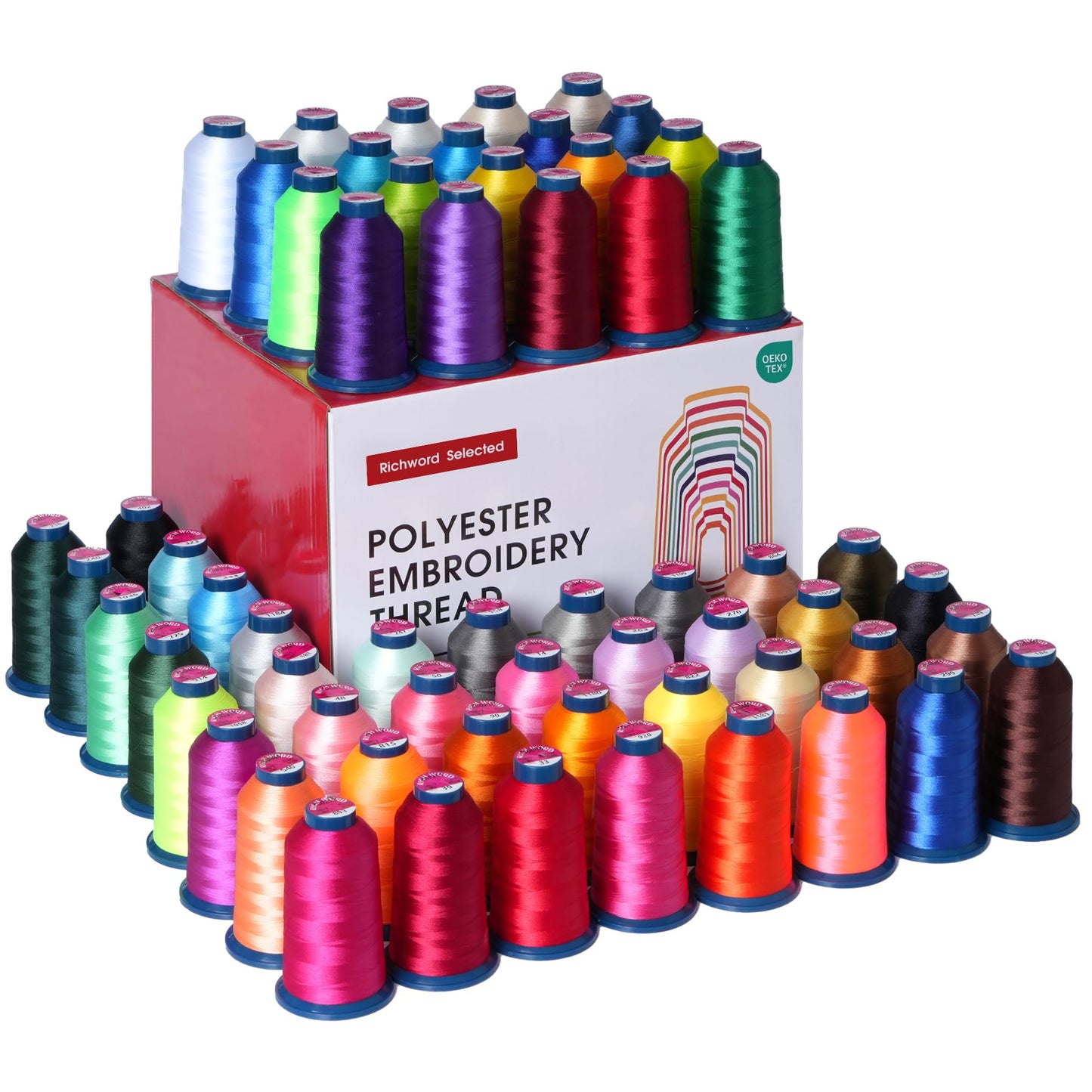 Poolin EOM 15-Needle Commercial Embroidery Machine | Pro Cap & 3D Puff Bundle – Includes 60-Color Thread Kit, Matte Thread Set, 144 Magsnap Bobbins & 3D Puff Foam