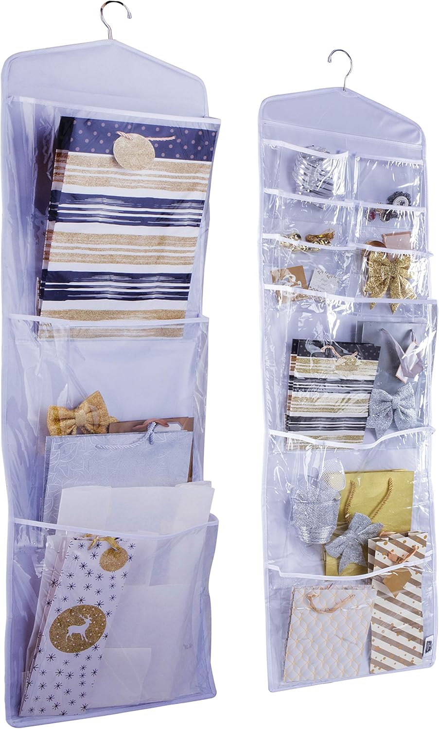 Skiennix Double-Sided Gift Bag Organizer - Large White Tissue Paper Holder