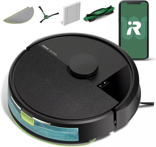 iRobot Roomba 105 Robot Vacuum & Mop - Powerful Suction, LiDAR Navigation, Self-Charging, Multi-Cleaning Modes