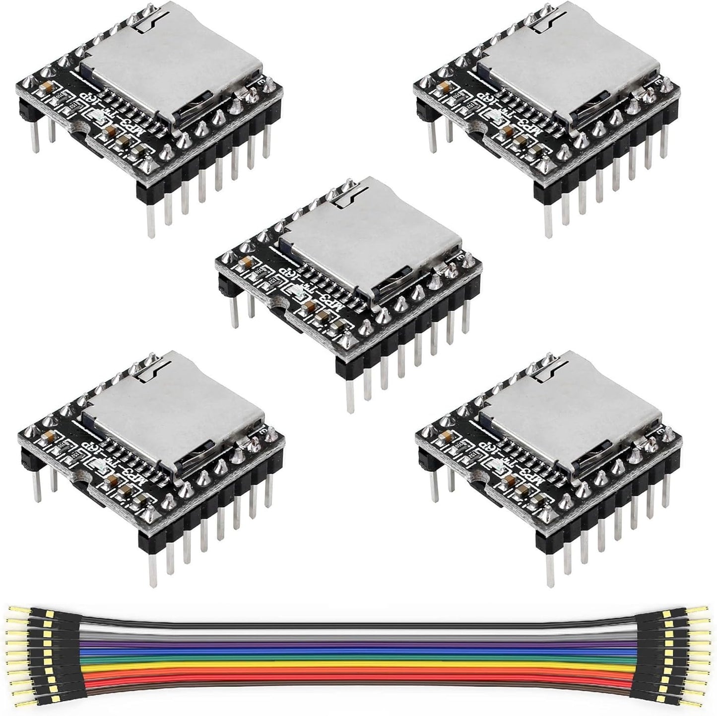 WWZMDiB 5 MP3 ESP32 Pcs Mini Module Compatible with DFPlayer Code for Arduino Raspberry Pi STM