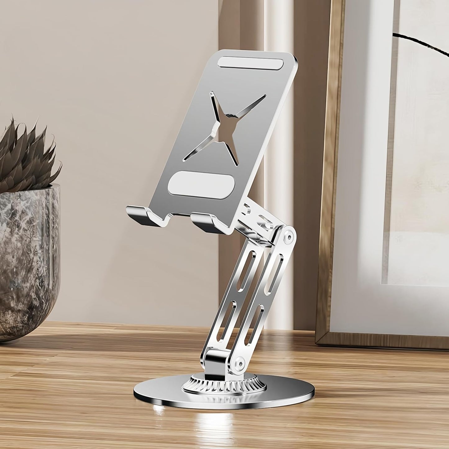 Briteroh 360 25KG 17/16/15/14, All-Metal Cell Phone Stand Rotatable & Height Adjustable - Super Load-Bearing, Foldable