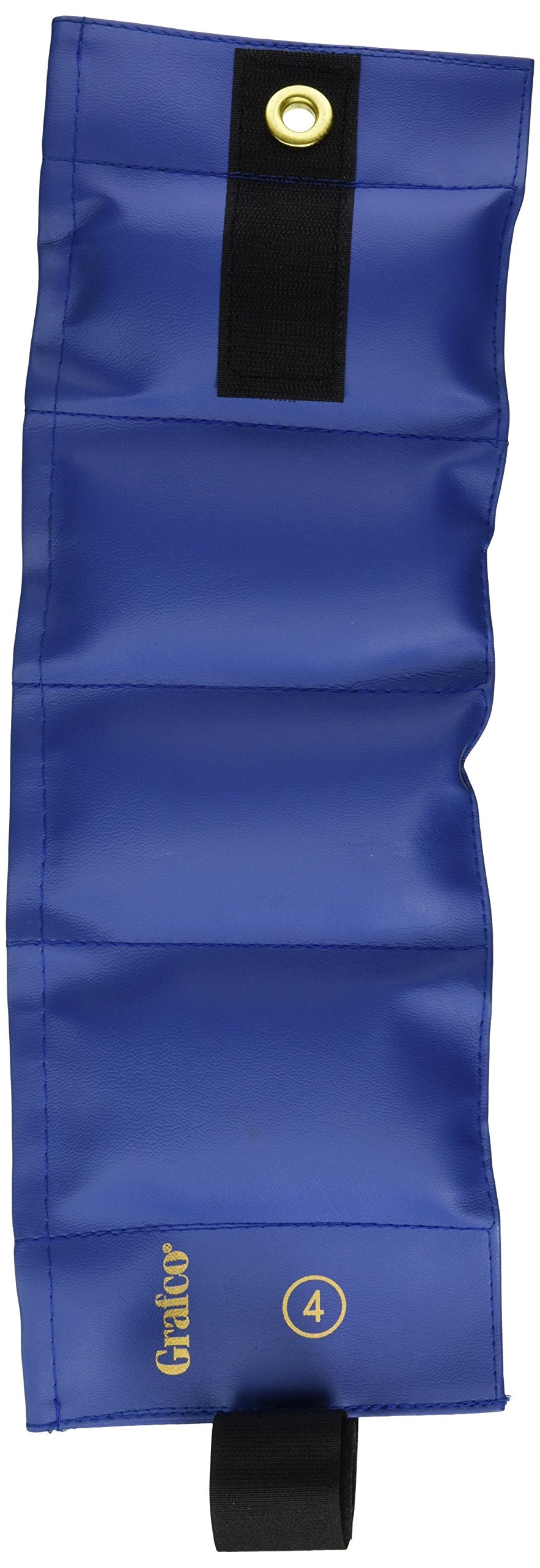 Graham-Field Exercise Weight, 4 lbs (1.81 kg), Wrist and Ankle Adjustable Workout Weights, Blue, 1897