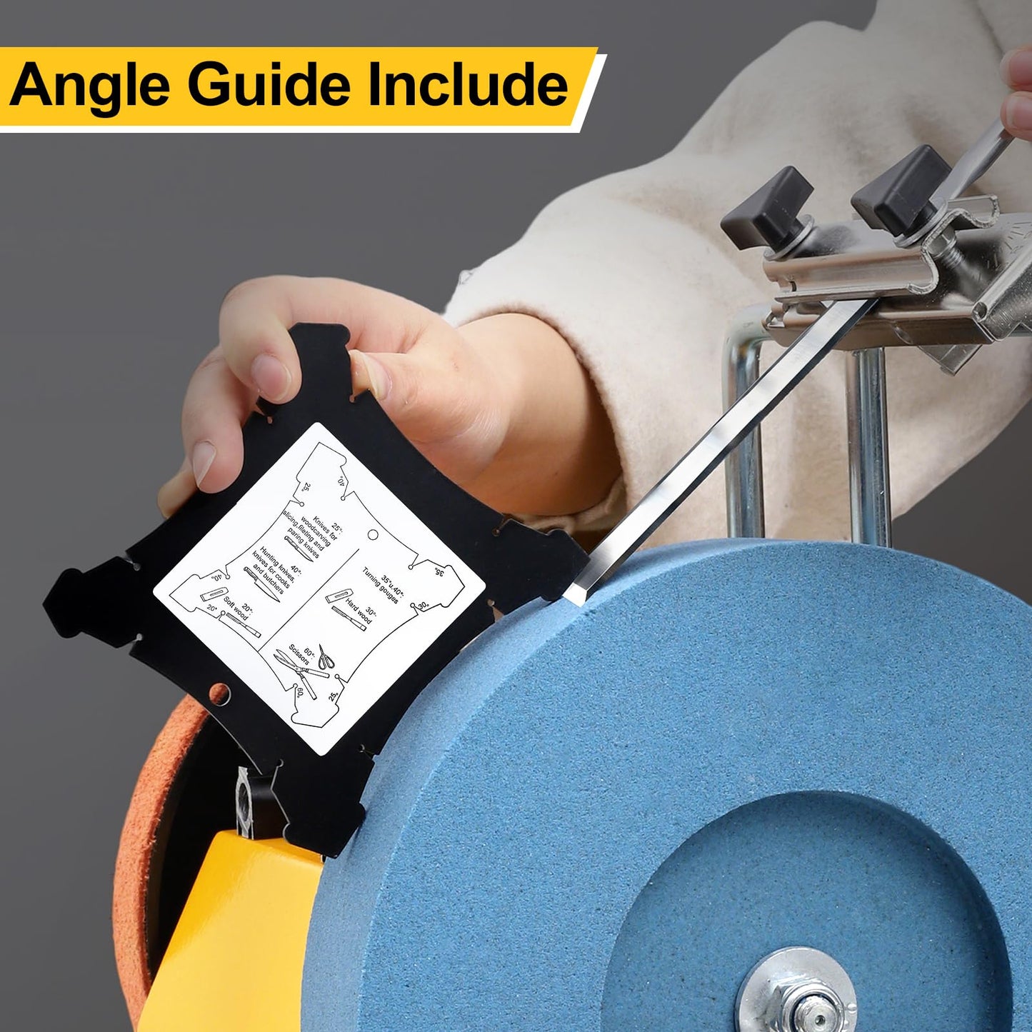 10-Inch Knife Sharpening System,Variable Speed Wet Bench Grinder for Knife, Chisel, Knife, Axe