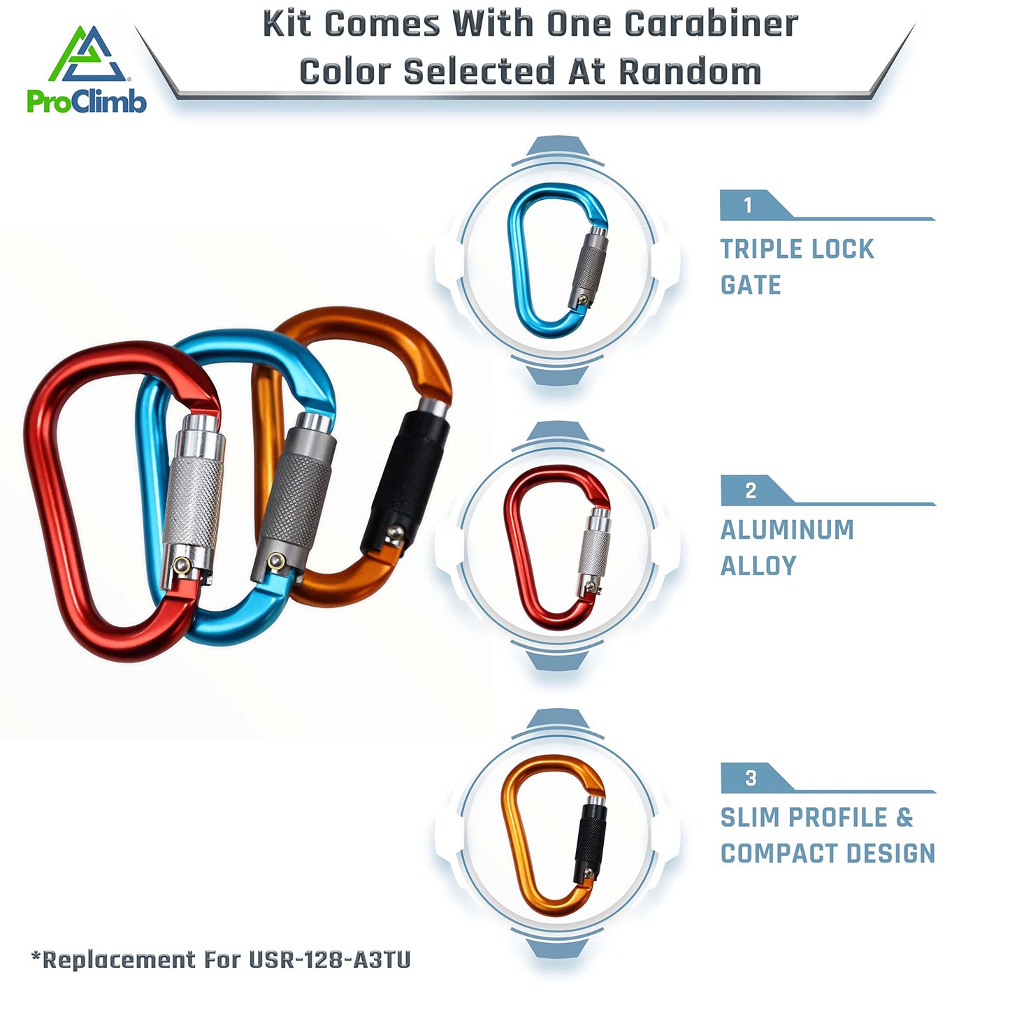 ProClimb Flip Line Kit, 1/2 in x 12 ft - USA Made with Aluminum Swivel - Arborist Equipment
