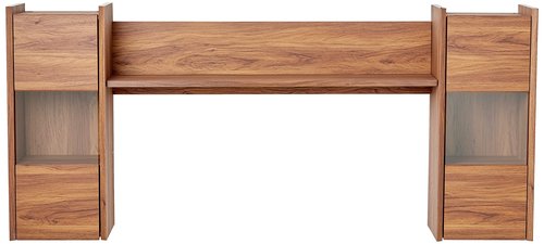 Modway EEI-3436-WAL Visionary Wall Mounted Shelves, Walnut