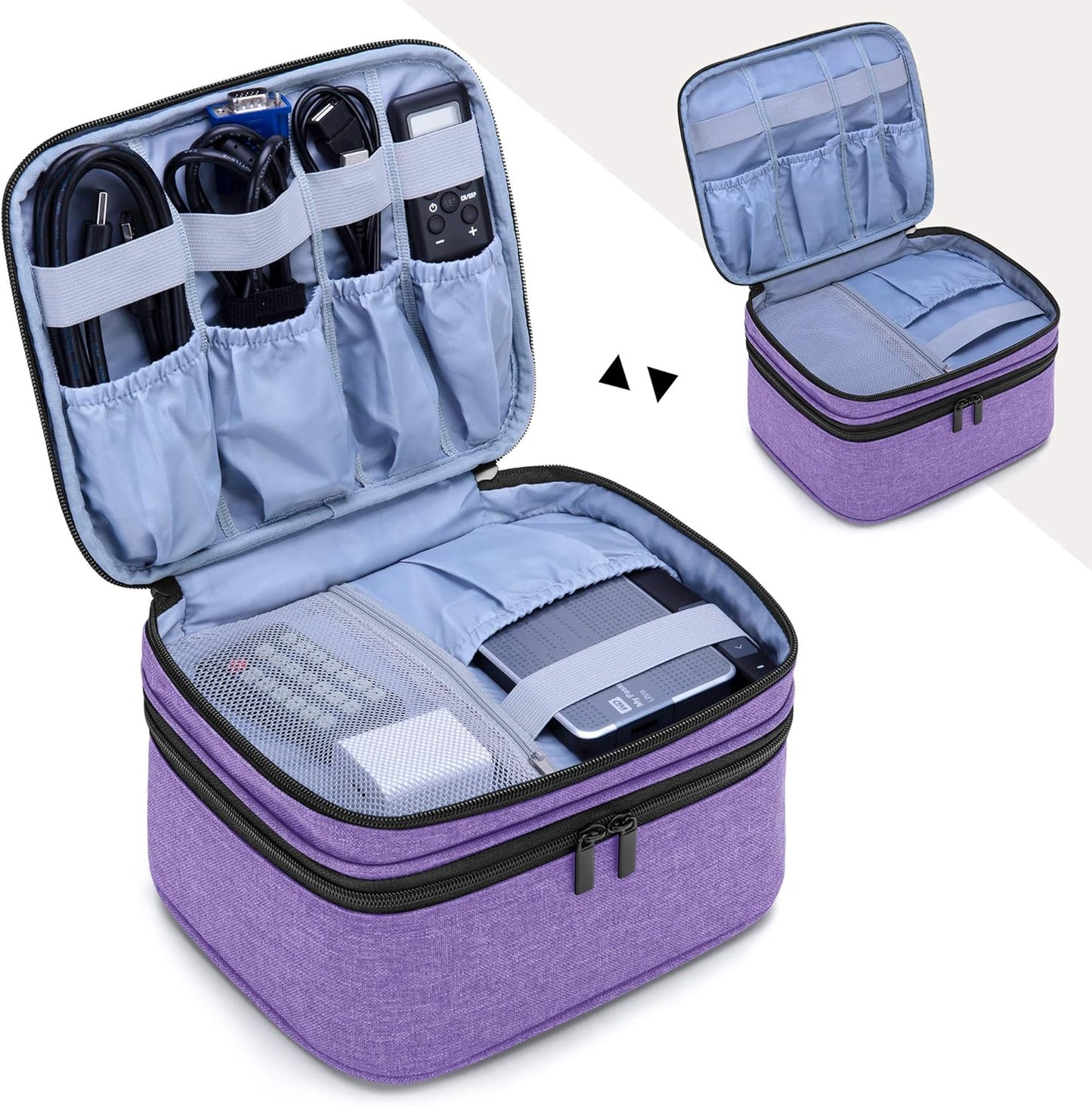 LUXJA Mini Projector Carry Case - Portable Protective Bag in Purple