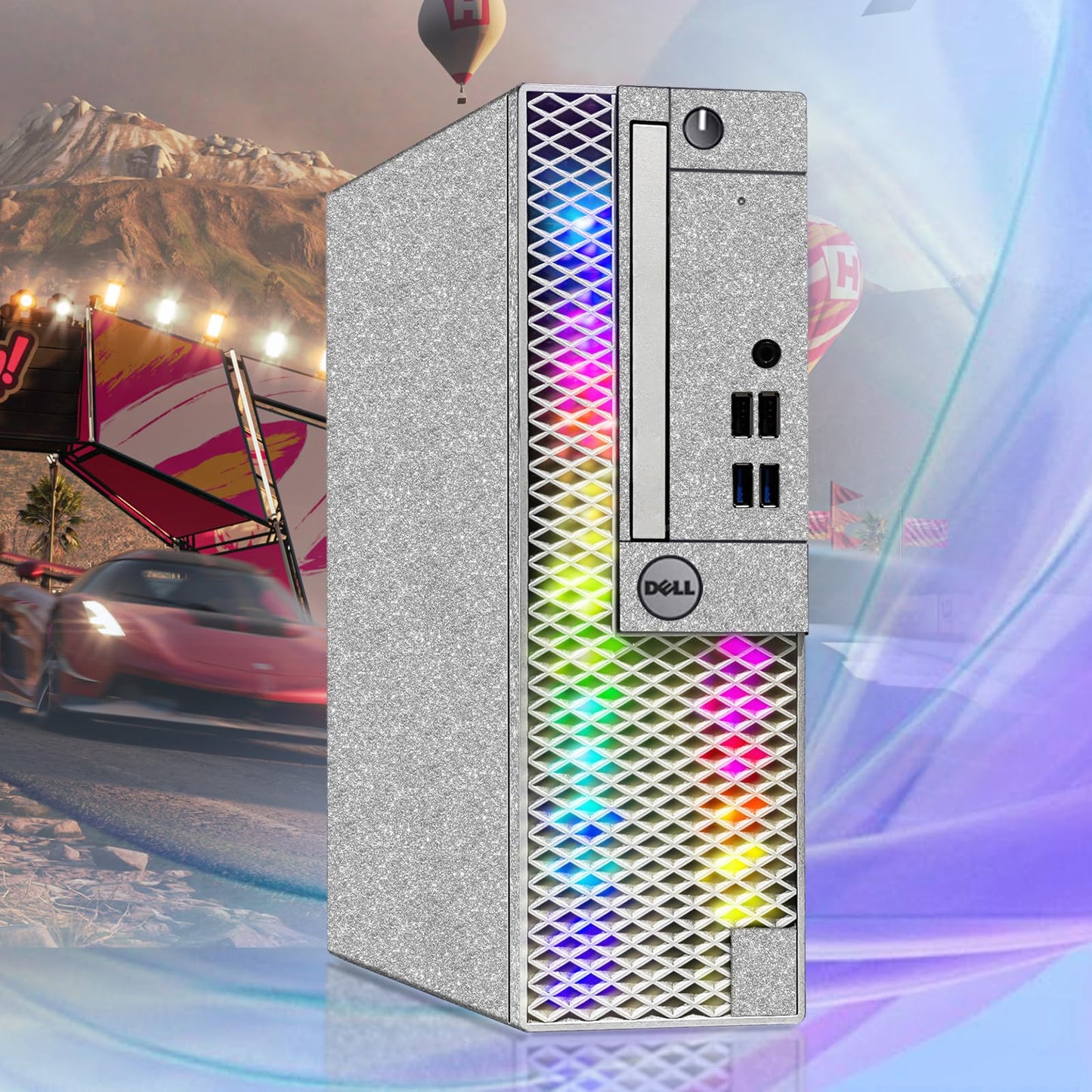 Dell RGB Gaming Desktop Computer, Intel Quad Core I5-6500 up to 3.6GHz, Radeon RX 550 4G, 16GB DDR4, 1TB SSD, RGB Keyboard & Mouse, 600M WiFi & Bluetooth, Win 11 Pro (Renewed)