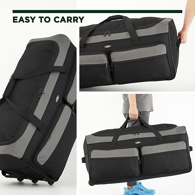 Travelers Club 36" Asgard 3-Wheel Rolling Duffel Bag