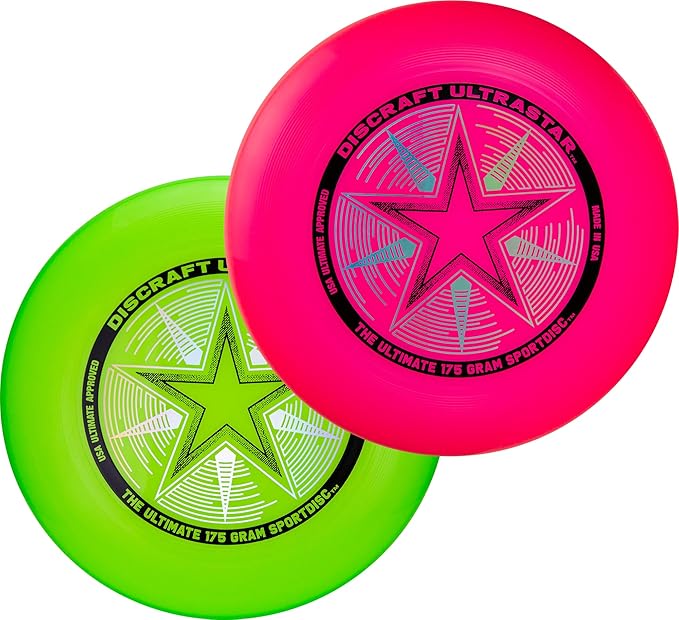 Discraft Ultrastar Ultimate Discs 1 & 2 Packs, Standard Size, for Competitive & Casual Play