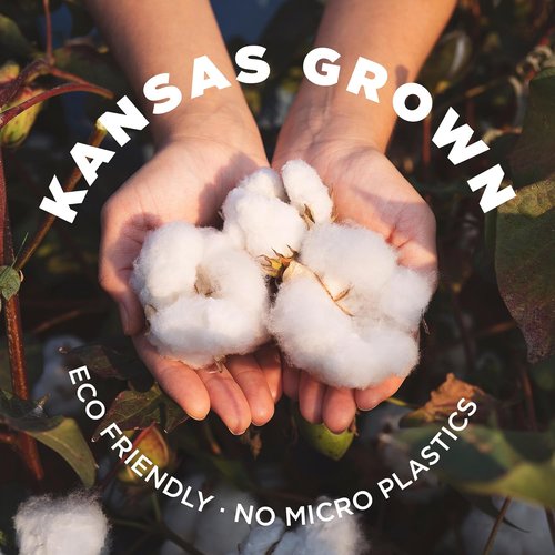 Grown In The USA Raw Cotton Stuffing - Eco-Friendly 3lb Natural Batting Material