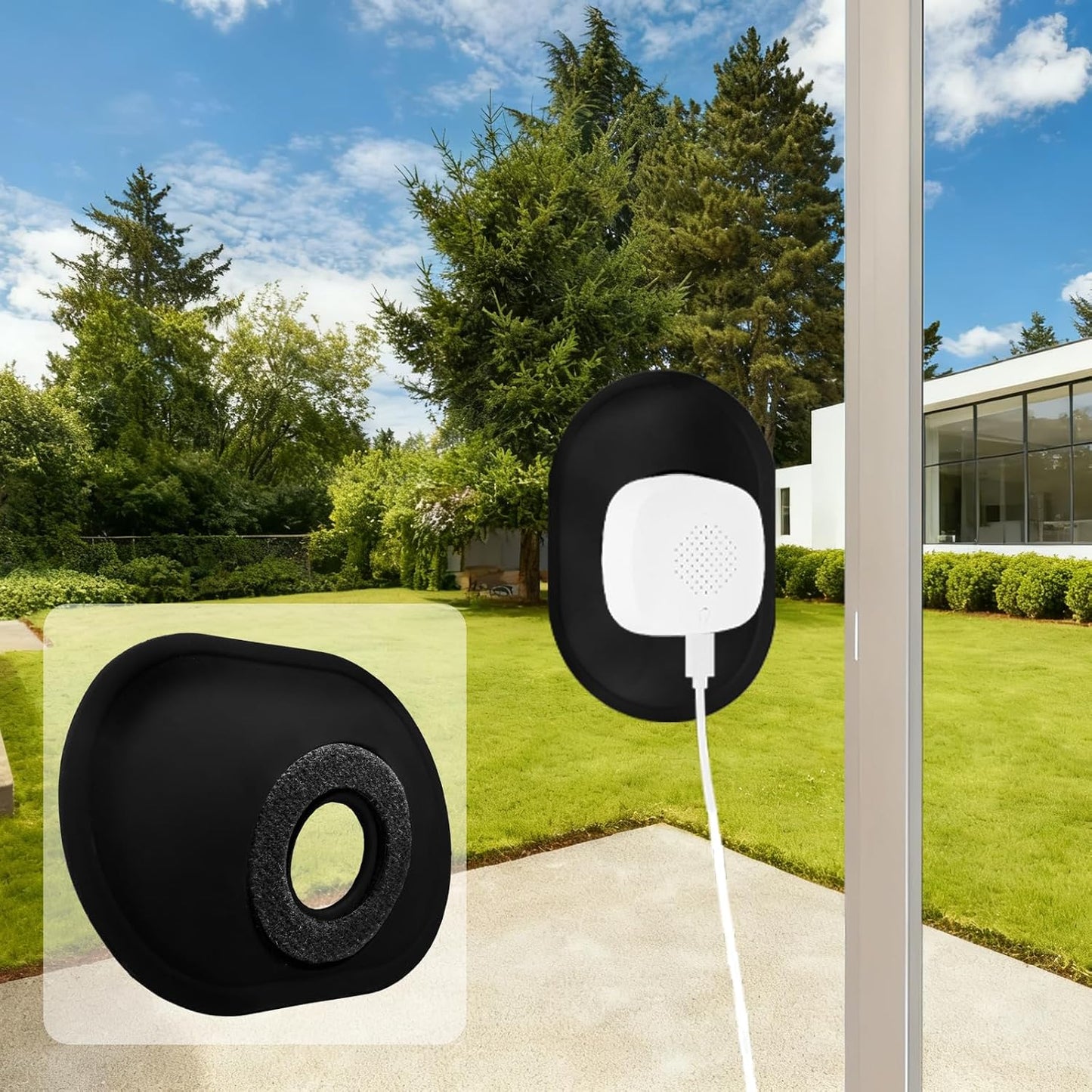 CERCGVEL W150/W550s, (2 Pack) Angled Window Mount Compatible with Girafit Window Camera Self-Adhesive Mount