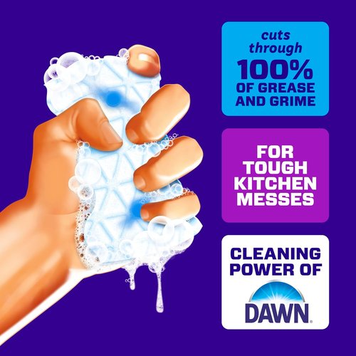 Mr. Clean Magic Eraser - Foaming Sponge with Dawn Cleaning Power for Kitchen Grease | 6 Count
