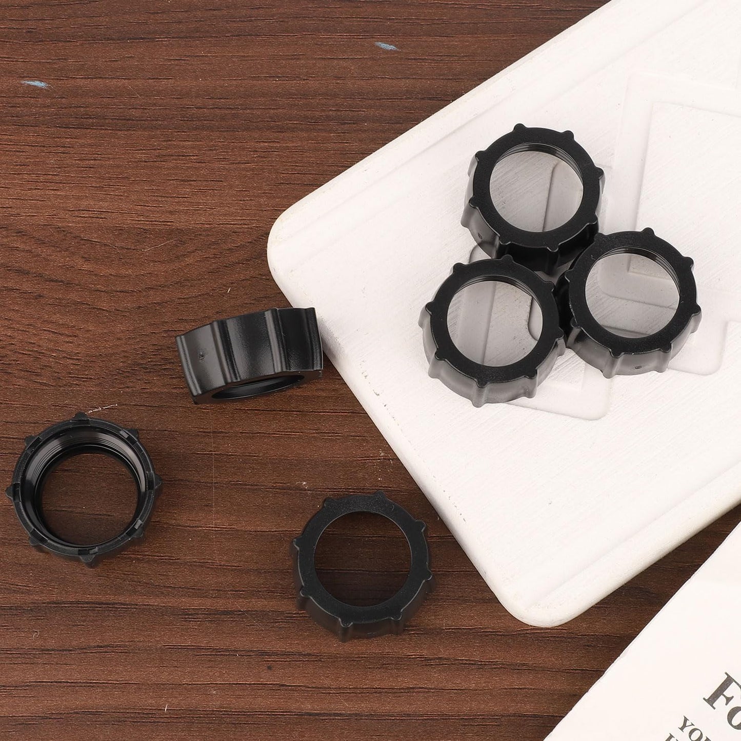 BOXOB 6pcs 17mm Tightening Nut for Replacement Car Phone Mount Screw, Ball-Joint Fixed Adapter Head Bracket Holder Ring