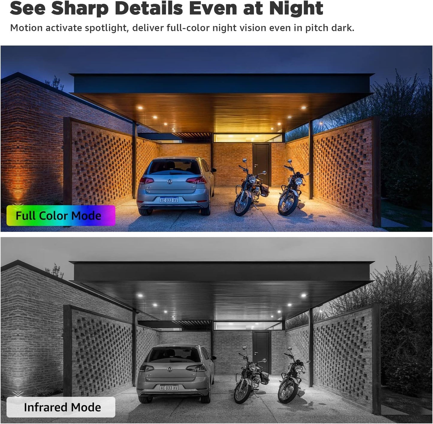 Generic 2K 4MP IP65 Setup Outdoor Camera Wireless with Magnetic Mount, Battery-Powered Camera for Home Security