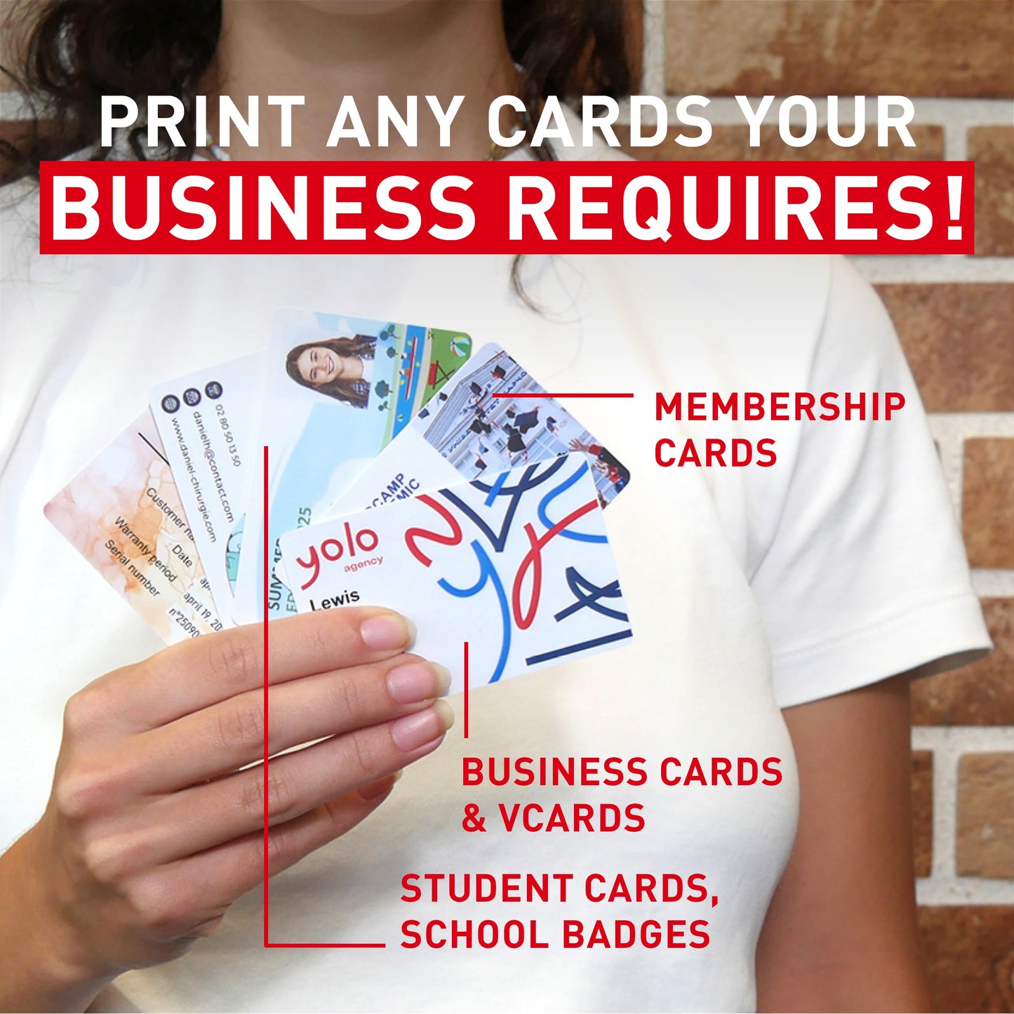 Badgy200 Plastic Card Printer with Badge Studio+ ID design software for full color, custom, tamper proof ID badges in seconds