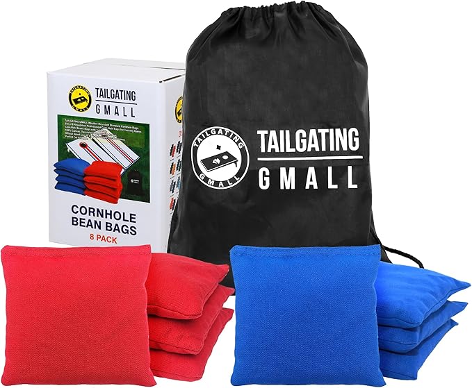Cornhole Bags Set of 8 Regulation Professional Corn Hole Bean Bags Weather Resistant for Tossing Adults Yard Game