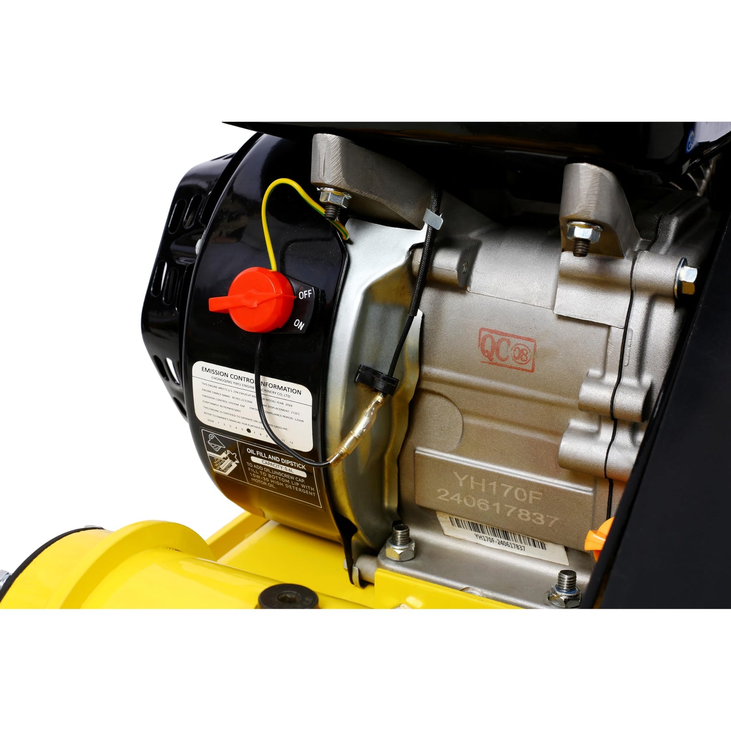 7.0HP Plate Compactor, 212CC Gas Engine, Vibratory Compaction Tamper, 20 x 14 in Plate Power Jumping Jack Tamper, 5500 VPM Pavement Compactor for Walkways, Asphalts, Paver Landscaping