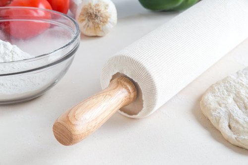 Fox Run Rolling Pin Covers - Durable Cotton Set of 2 for Effortless Baking and Storage
