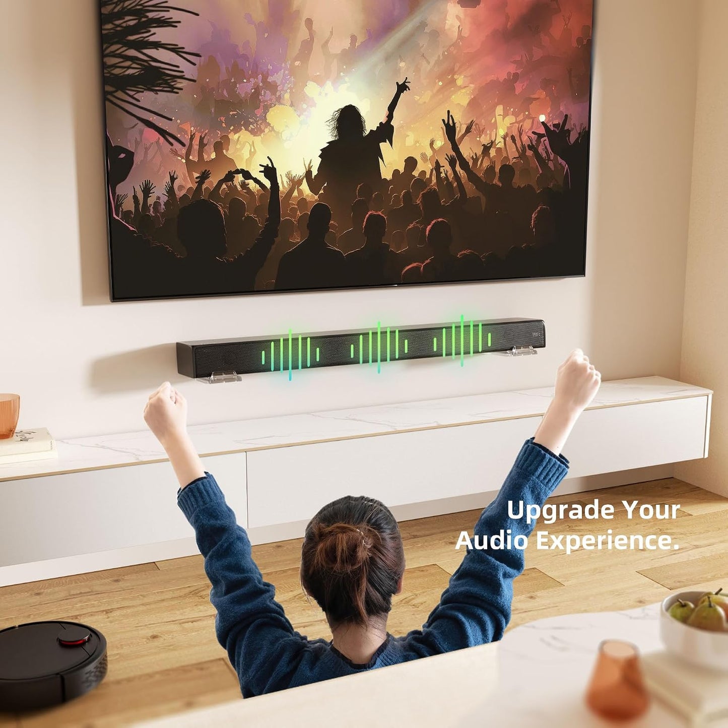 ELETIUO 3.5-6.1,Hold 30 Lbs,Soundbar Soundbar Wall Mount Bracket for Samsung, LG, Sony, JBL, Vizio, Sonos and More