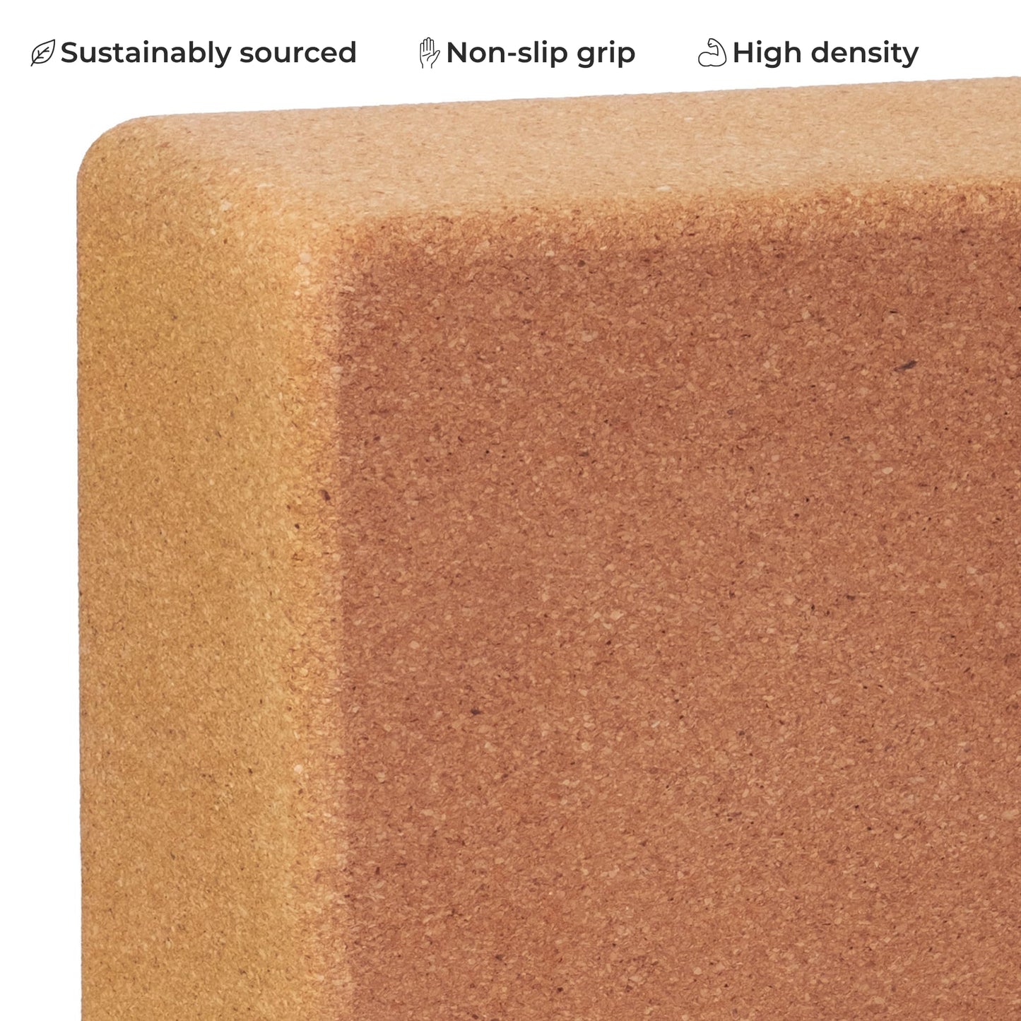 Zen Place Cork Yoga Blocks 2 Pack – High Density Natural Cork Blocks for Yoga, Pilates, Stretching, Balance & Flexibility