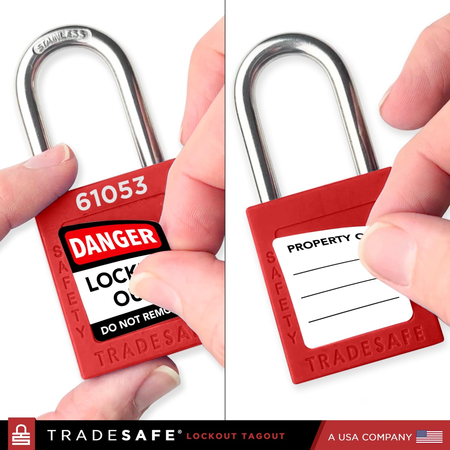 TRADESAFE Lockout Tagout Station with 20 Keyed Different Loto Locks, 6 Lockout Hasps, 60 Lock Out Tags, Lock Out Tag Out Kit Station, Lock Out Kit Cabinet 22-1/2 x 18 x 3 inches