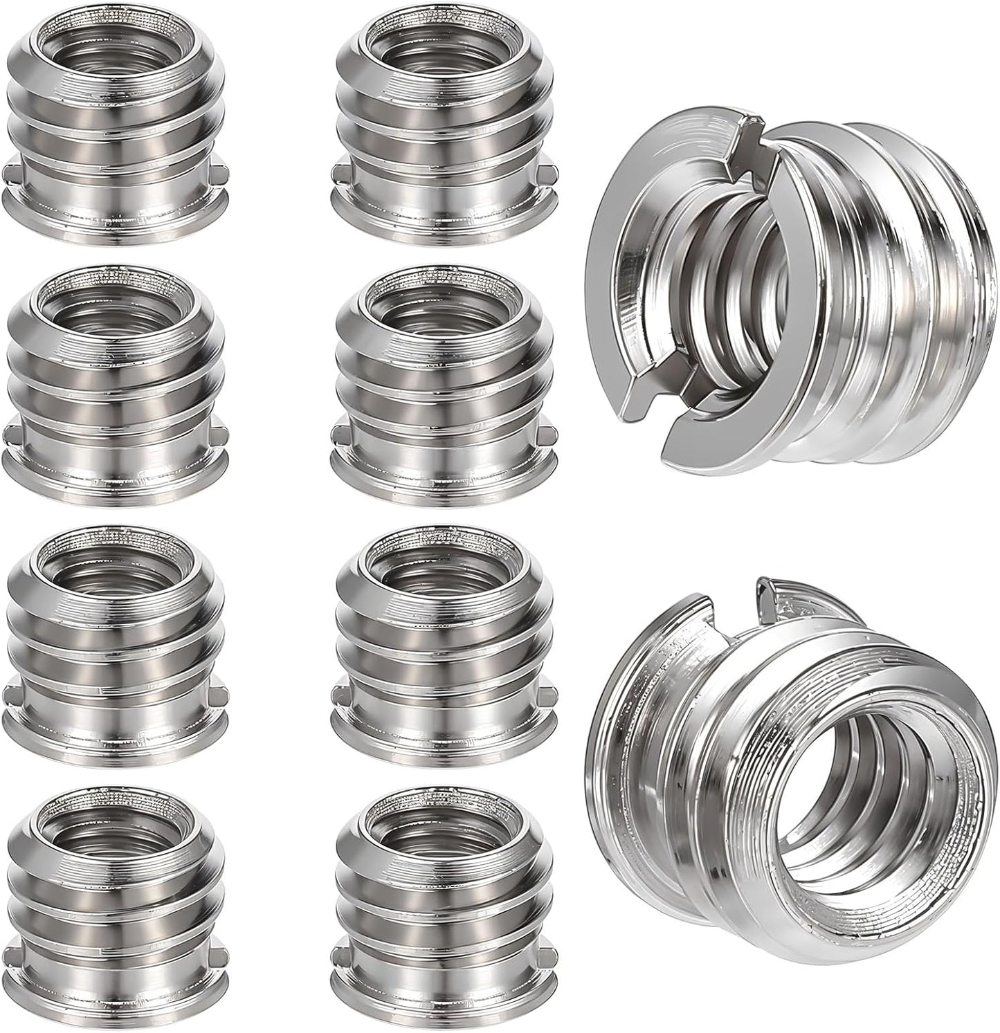 Styquenzer 1/4"-20 3/8"-16 10PCS Standard Female to Male Tripod Adapter Reducer Bushing Converter for DSLR Camera