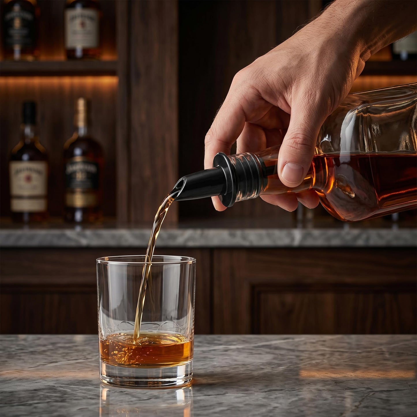 Hedume 50 Pack Bottle Pourers, Free Flow Pourers, Liquor Bottle Pourer Perfect for Pubs, Clubs, Restaurants, Bars, Coffee Shops and Diners