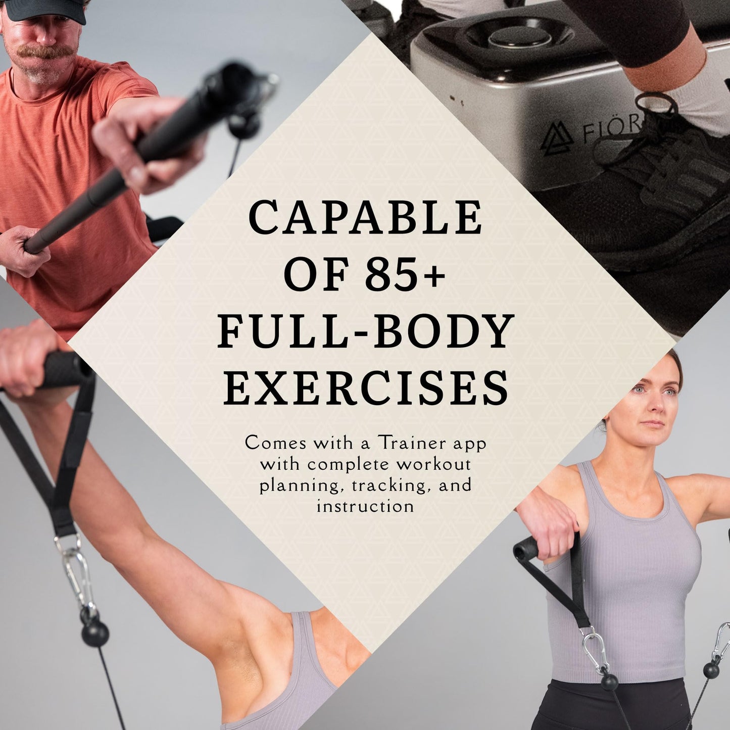 FJÖR XT Trainer - Compact Home Gym, All-in-One Fitness Station, Workout Resistance System, Strength Training Equipment, & Cable Weight Machine