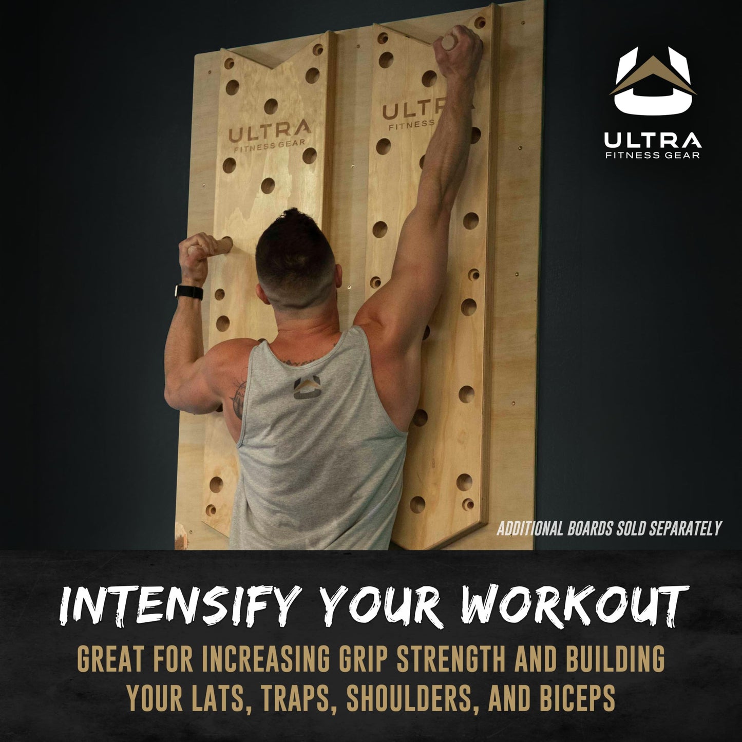 Ultra Fitness Gear Climbing Pegboard 51 Inch, Climbing Hold Cross Training Exercise Equipment, Climbing Wall Training Ladder for Fitness, Agility and Muscle Strength