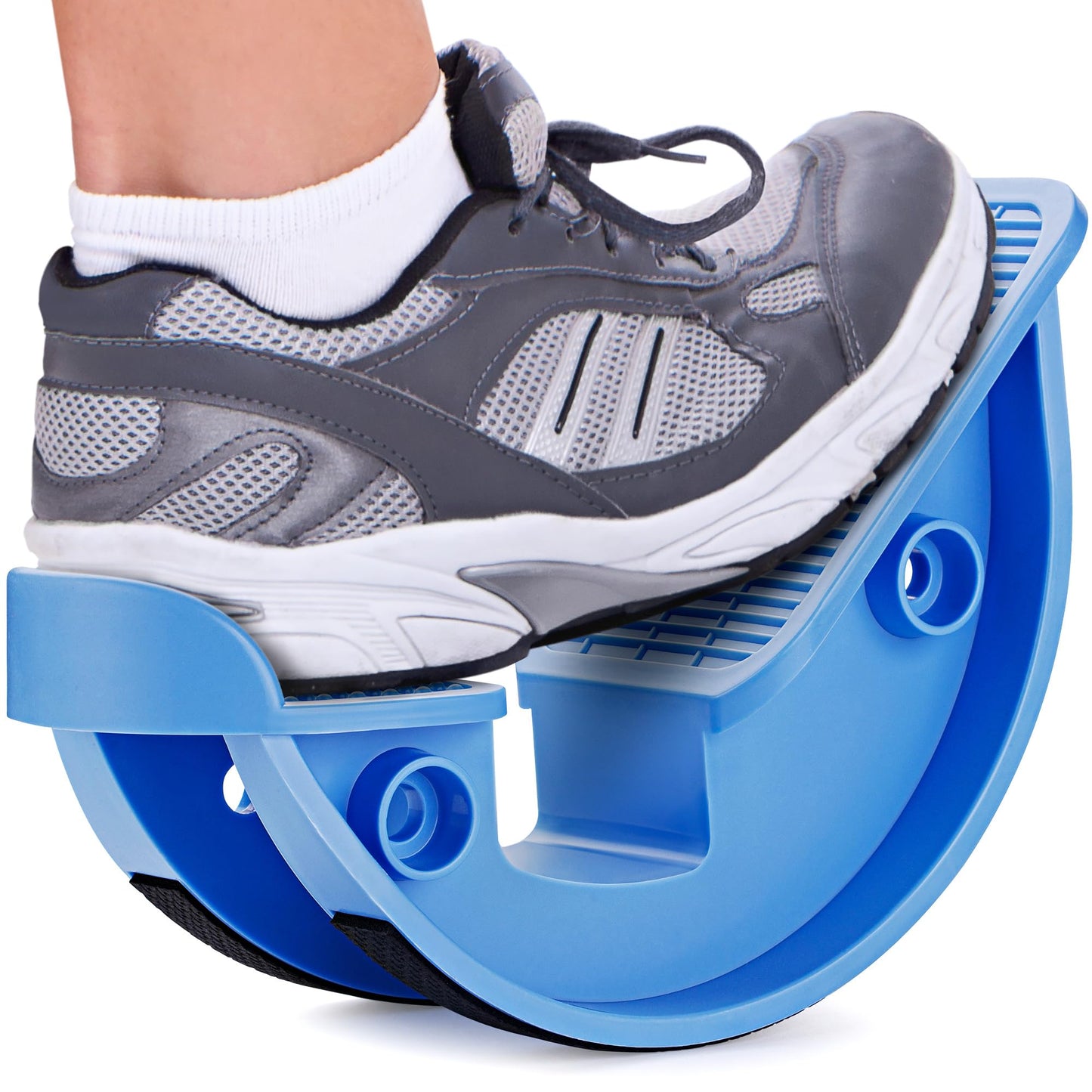 Cozlow Calf Stretcher & Foot Rocker (Blue), Effective Feet Stretching for Ankle Strengthening & Enhanced Flexibility, Pain Relief for Plantar Fasciitis, Achilles Tendonitis, Heel Spurs & Tight Calves
