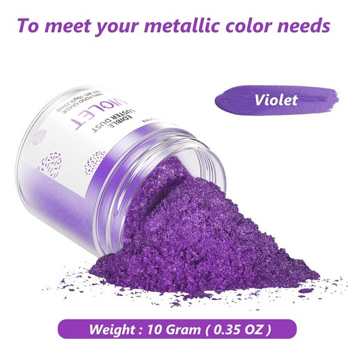 Cherrysea Violet Edible Luster Dust - Food Grade Cake Dusting Powder for Baking | 10 Grams