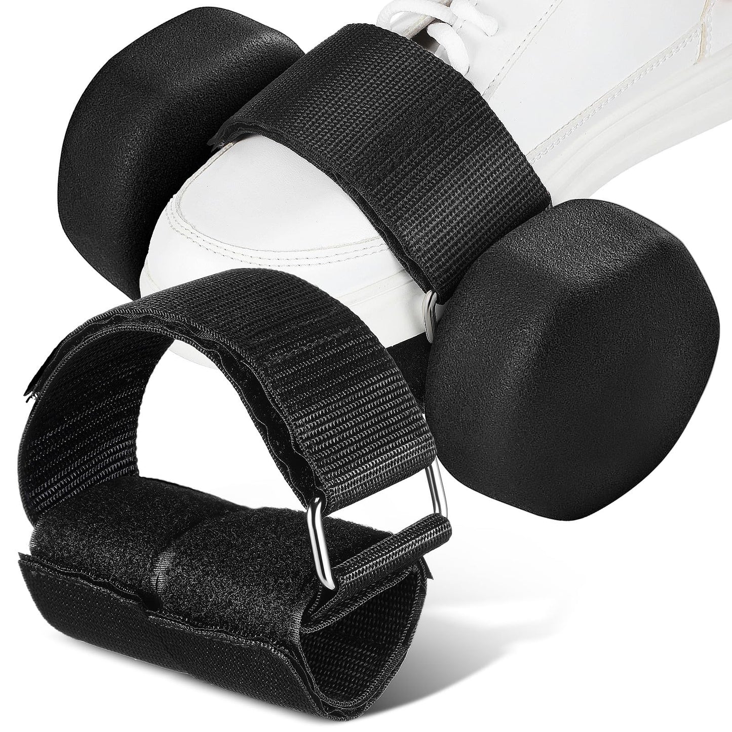 BESPORTBLE Feet Dumbbell Attachment 1 Pair Adjustable Ankle Weights Strap for Leg Extensions Hamstring Curls Hip Flexor Glute Kickbacks Home Gym Workout Gear