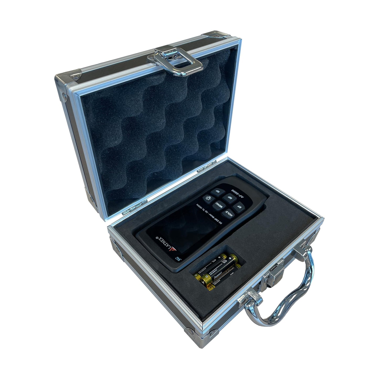 LATNEX AF-5000 5G EMF Meter with Aluminium Carrying Case and Calibration Certificate. Measures RF up to 10GHz, Magnetic Fields(Gauss), and Electrical Fields