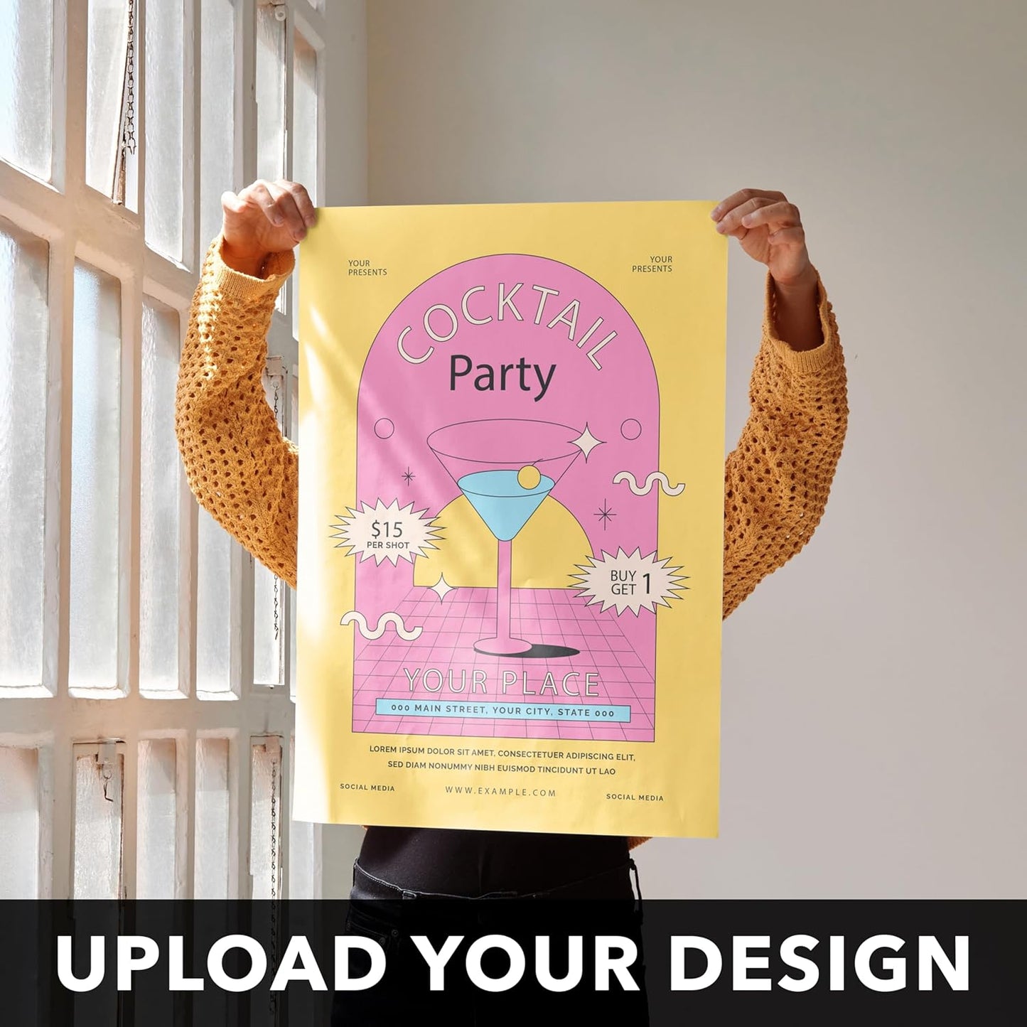 Skiennix Custom Posters - Glossy Finish - Available in Multiple Sizes (12x18" to 1,000 Posters)