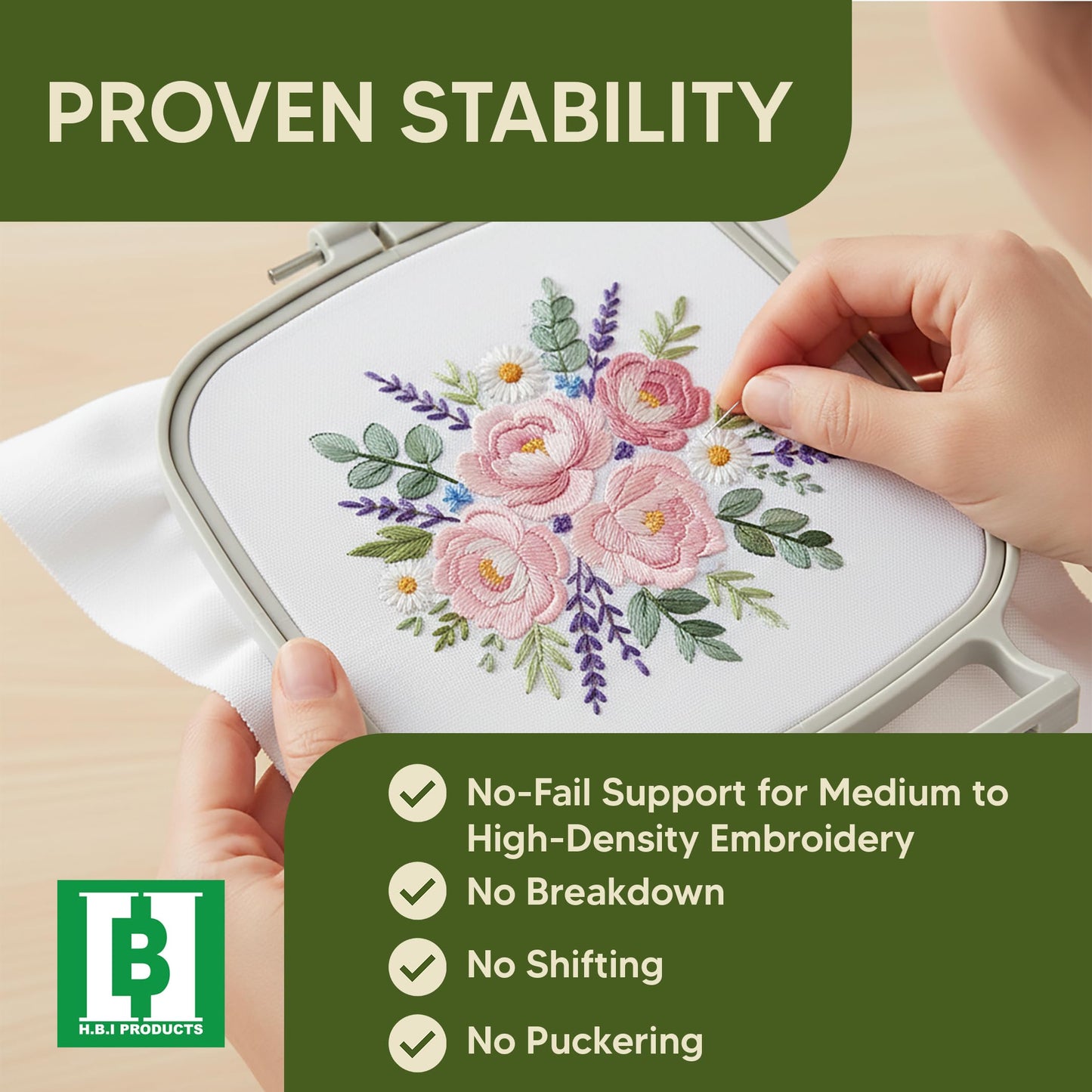 HBI Cut Away Embroidery Stabilizer Roll 12" x 50 Yards – Cut Away Stabilizer for Machine Embroidery, Embroidery Stabilizer, Stabilizer for Embroidery Machines, 2.5 oz Embroidery Backing