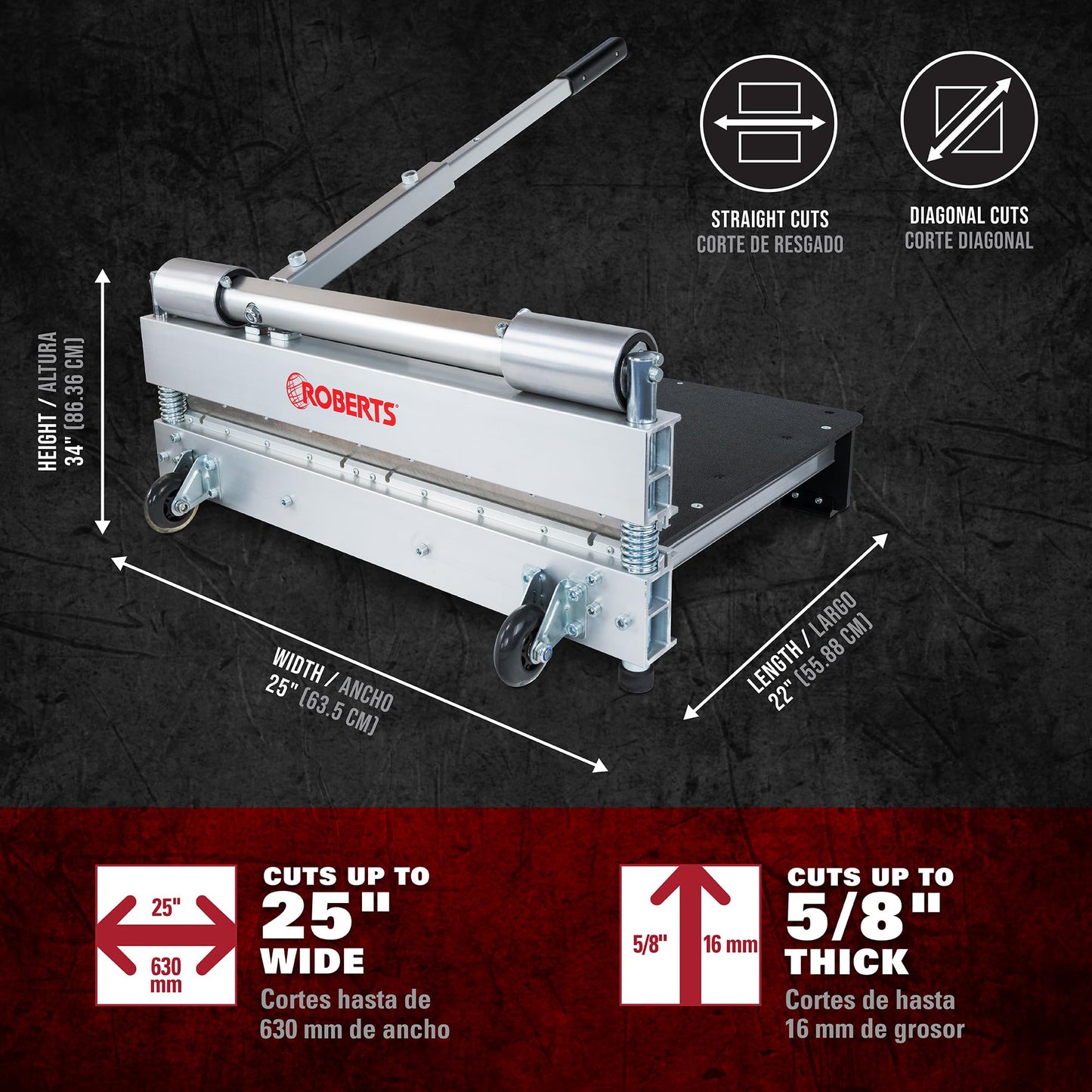 ROBERTS 25" PrecisionCuts Pro Multi-Floor Cutter