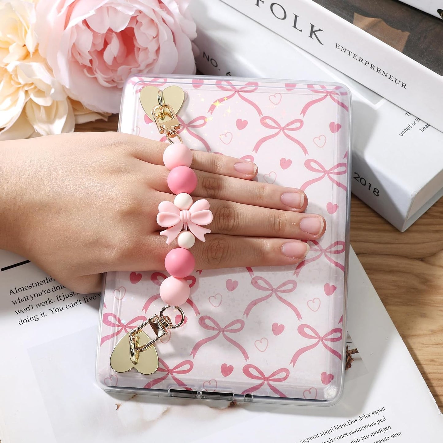 Kindle Hand Strap with Silicone Beads - Perfect E-Reader Accessory for Book Lovers