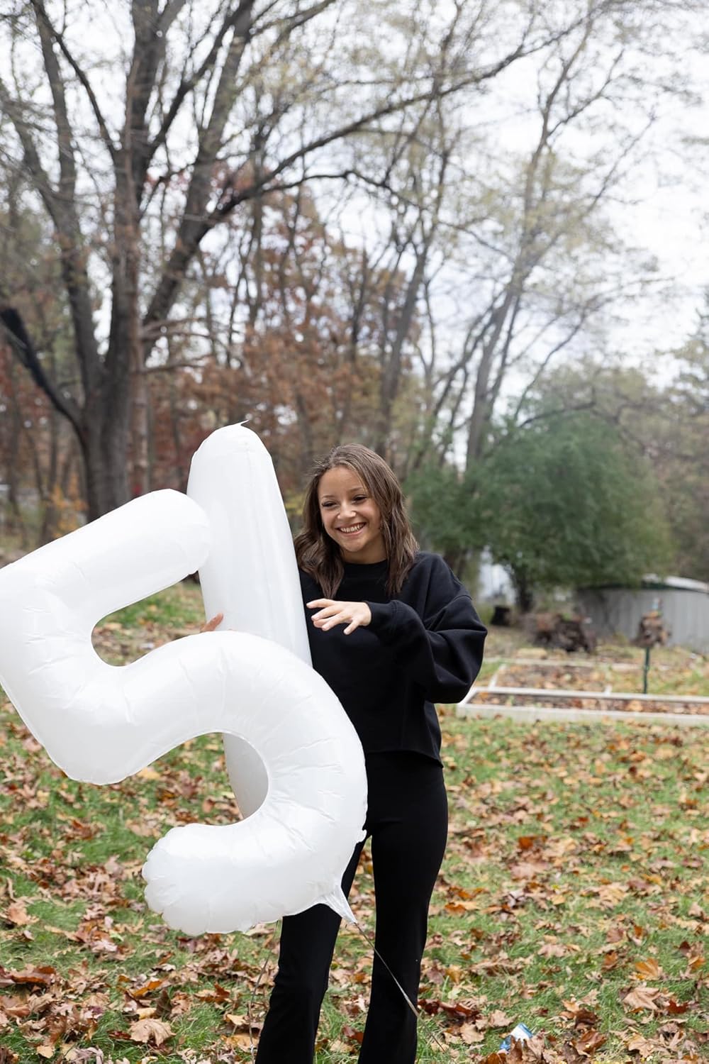 Number 15 Balloon - 40 Inch White Birthday Decoration for 15th Party Supplies | Perfect for Girls & Boys