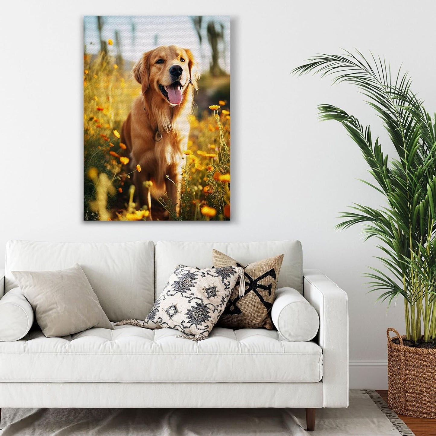 SPECPIX Custom Canvas Prints with Your Photos Customized Canvas Wall Art Personalized Canvas Pictures Gifts for Pet Dog Baby Family Mom Dad Men Women Couple Boyfriend Girlfriend Framed 24x36