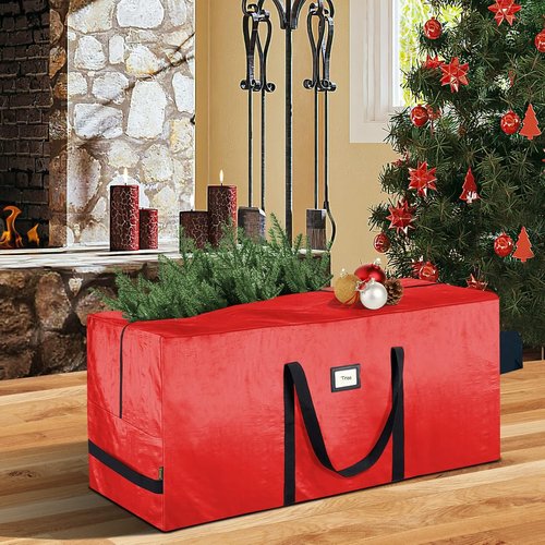 BALEINE Christmas Tree Storage Bag - Heavy Duty 9 ft Extra Large with Reinforced Handles & Dual Zippers | Grey, 2-Pack Combo