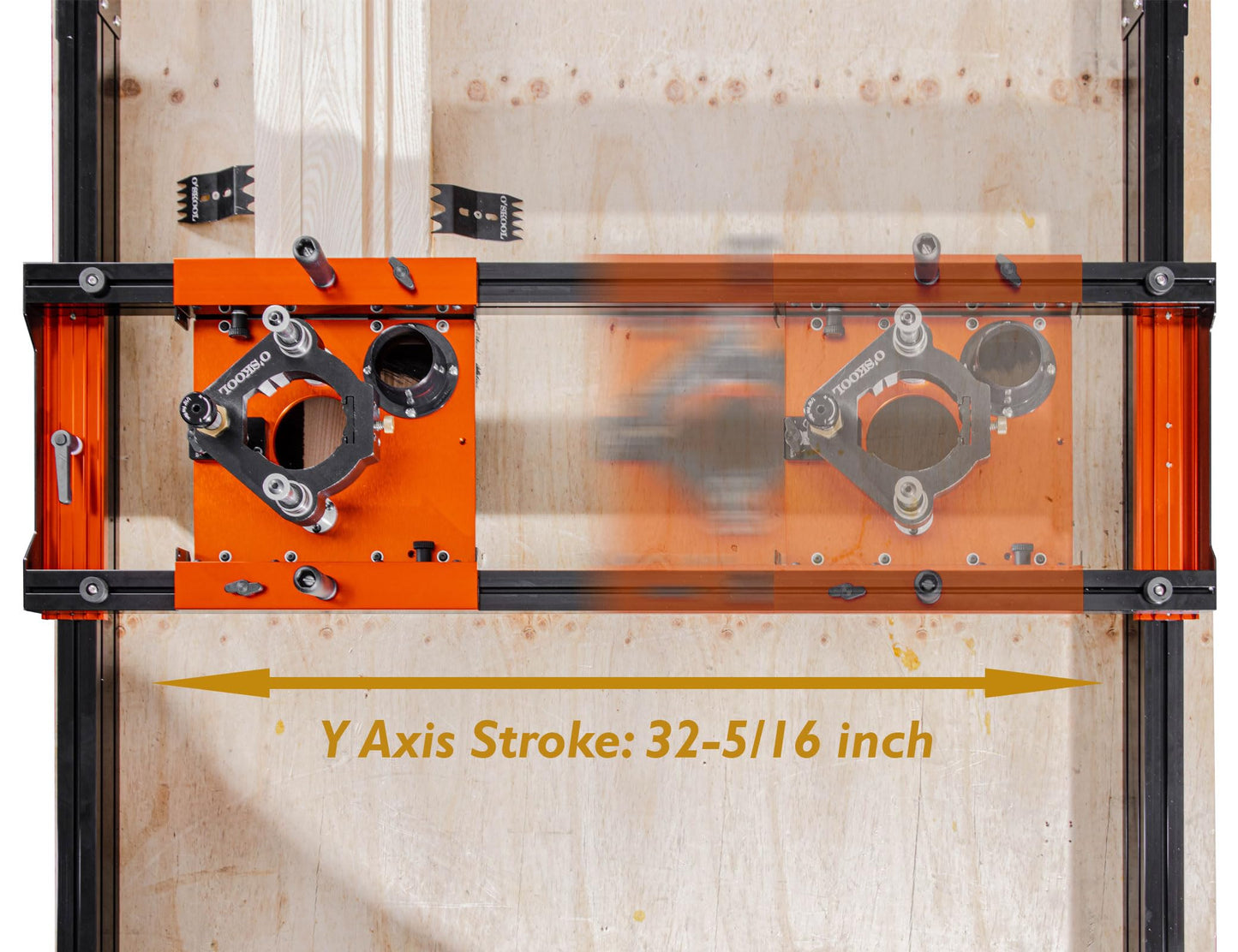 O'SKOOL Slab Flattening Router Sled with 3-Axis Gantry Jig and 3.5" Router Lift, Wood Slab Flattening Jig for Live Edge Slabs, Table Tops, River Tables, Cutting Boards and Workbenches, RTA012