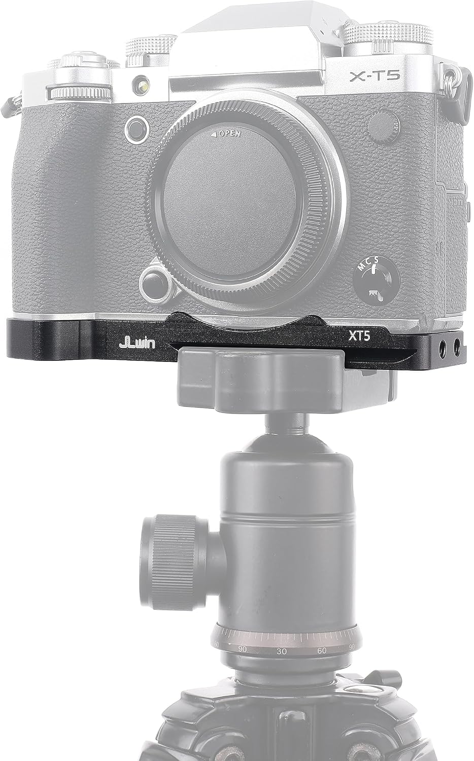 FocusFoto X-T5 Quick Release Baseplate QR Plate Mount for Fujifilm Fuji Mirrorless Camera, Compatible with Arca-Swiss